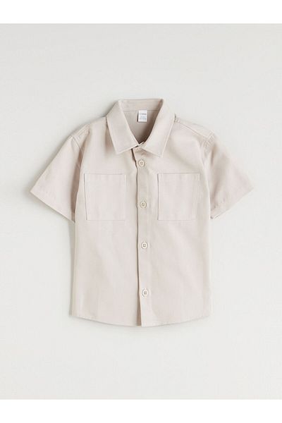 LC Waikiki New Season Cotton Pocket Boy's Shirt - S5Q699Z1