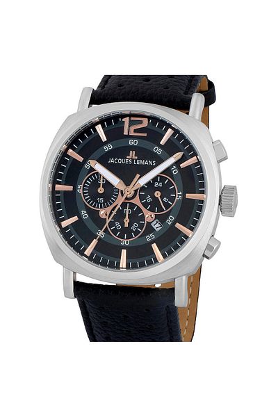 Jacques Lemans Ανδρικό Ρολόι 1-1645i, Quartz, 46mm, 10atm