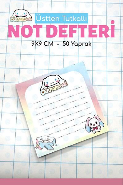 t tuğset etiket Note Pad Memo Pad Notepad Notepad Notepad Homework Notebook 9X9 Cm-T1392