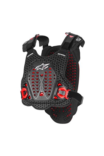 Alpinestars A-5 Plasma Üst Gövde Koruma Siyah Beyaz Kırmızı XL/2XL