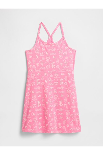 GAP Kız Çocuk Pembe Askılı Easy Elbise