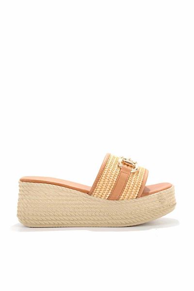 Bambi Γυναικείες Παντόφλες Beige Tan K04862501328