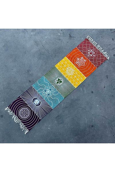 Cotomag Handmade 100% Cotton Carpet - 60x200 - 7 Chakras