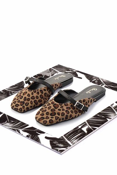 Bambi Γυναικείες Παντόφλες Leopard K04575005004