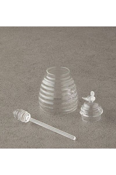 SuoHome Breeze Glass Honey Jar with Spoon