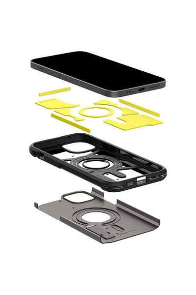 Spigen Husa Tough Armor MagSafe iPhone 15 Plus Gunmetal