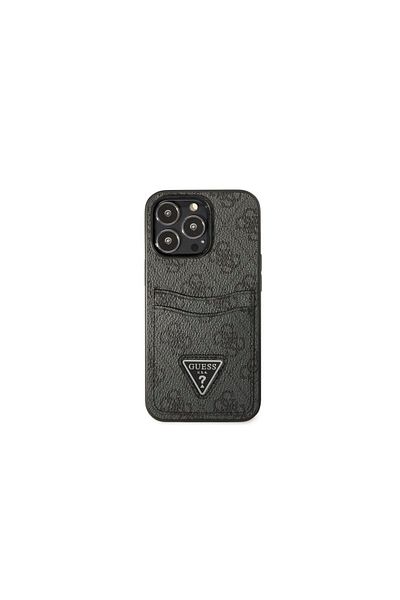 Guess Case Iphone 13 Pro 4g Saffiano Double Card Black