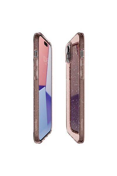 Spigen Case Liquid Crystal Glitter Iphone 15 Plus Rose Quartz