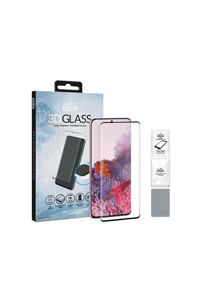EIGER Folie Samsung Galaxy S20 FE G780 / S20 FE 5G Eiger Sticla 3D Case Friendly Clear Black