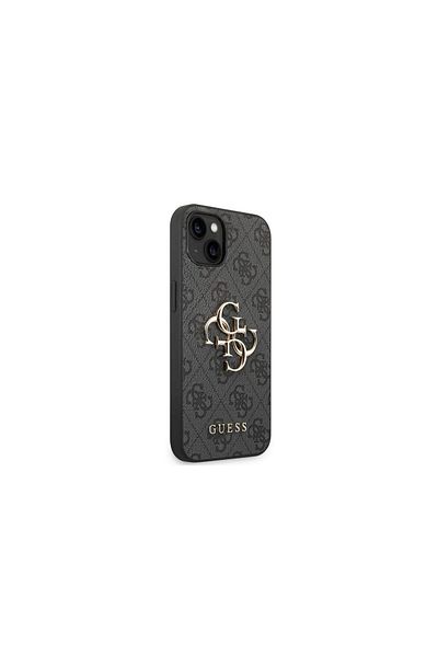 Guess Husa iPhone 14 Leather 4G Metal Logo Grey