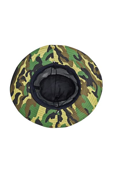 fafatara Mesh Camouflage Fetter Hat – Wide Brim, Uv Protection, Adjustable Outdoor Hat |   Fafatara