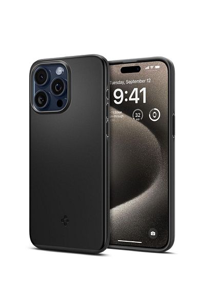 Spigen Thin Fit Case Iphone 15 Pro Max Black