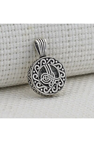 shop Osmanlı Tuğrası Kebir Dualı Cevşen 925 Ayar Gümüş Erkek Kolye Ucu