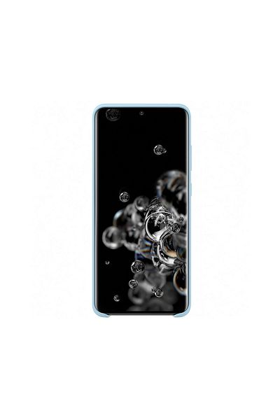 Samsung Husa Originală Samsung Galaxy S20 Ultra Silicone Cover Sky Blue