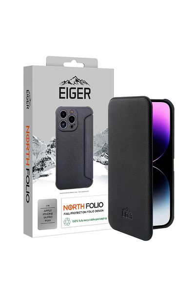 EIGER North Folio Case iPhone 14 Pro Max Black