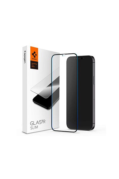Spigen Folie Iphone 12 Pro Max Glass Full Cover Black