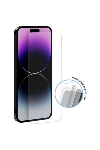 EIGER Folie Clear Triflex H.I.T iPhone 15 / 15 Pro, pachet de 2 buc, Clear