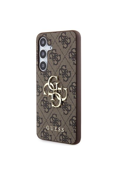 Guess Pu 4g Metal Logo Samsung Galaxy S24 Case Brown