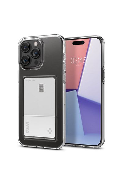 Spigen Case Crystal Slot Iphone 15 Pro Max Transparent