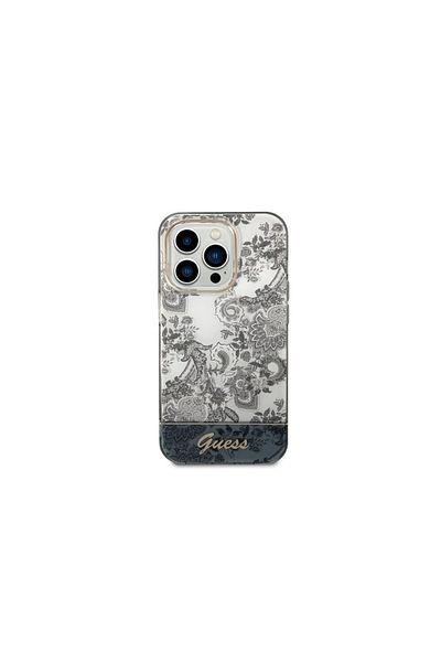 Guess Iphone 14 Pro Max Tpu Case Toile De Jouy Gray