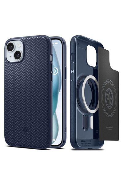 Spigen Mag Armor Magsafe Case Iphone 15 Plus Blue