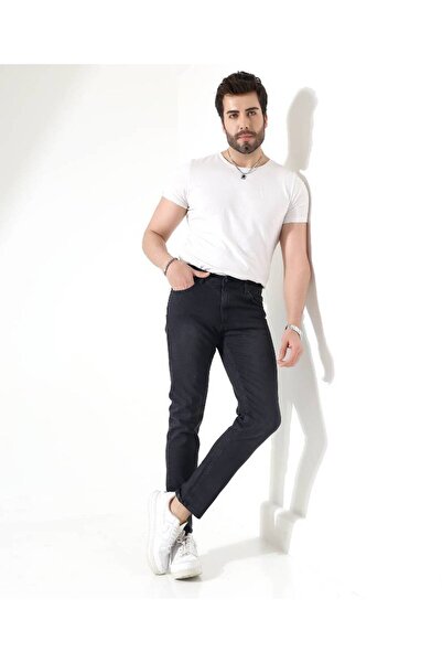 Genel Markalar ERKEK DENIM WEAR REGULAR KALIP SİYAH KOT PANTOLON