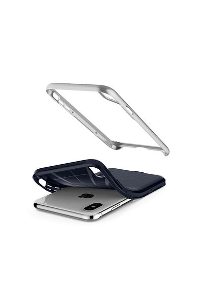 Spigen Iphone Xs Max Neo Hybrid Satin Silver case