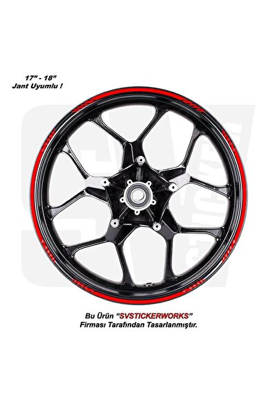ARONA Motorcycle Wheel Rim Strip Set of 16 Team Cutout Stripe Sticker