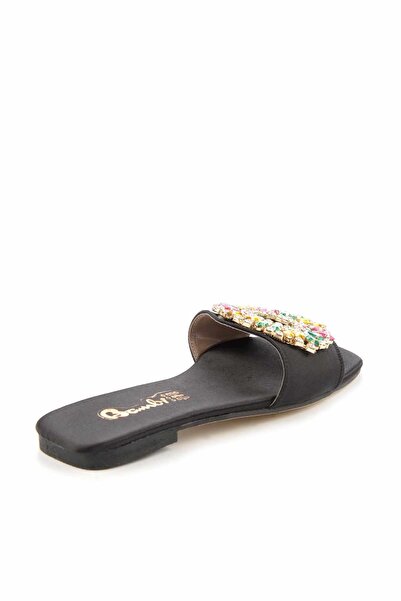Bambi Black Multicolor Women's Slippers K04828197738