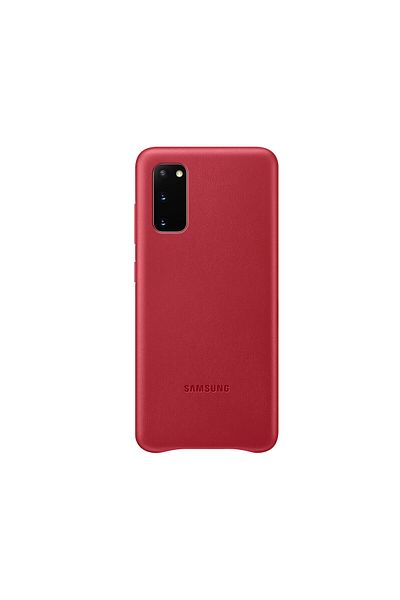 Samsung Original Galaxy S20 Leather Cover Red