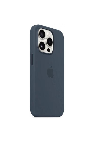 Apple Husa Originala Silicon Iphone 15 Pro Max, Magsafe, Storm Blue