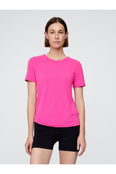 GAP Kadın Pembe GapFit Breathe T-Shirt