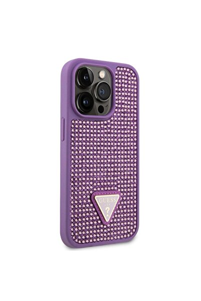 Guess Husa Rhinestones Triangle Metal Logo iPhone 15 Pro Max Mov