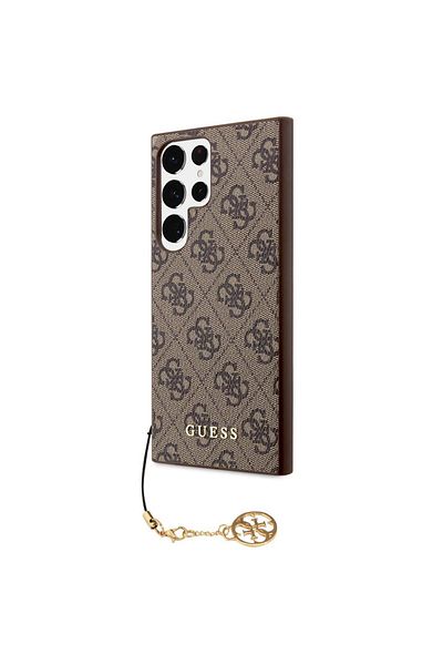 Guess Case 4G Charms Samsung Galaxy S24 Ultra Brown