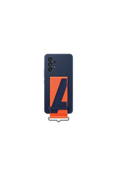 Samsung Original Galaxy A53 5g Silicone Cover With Strap Navy