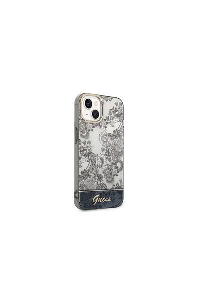 Guess Iphone 14 Plus Tpu Case Toile De Jouy Gray