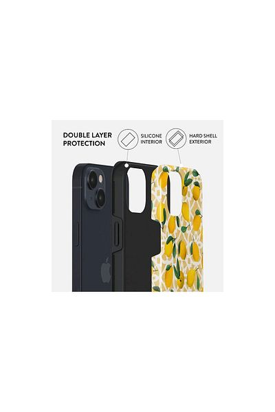 BURGA Husa iPhone 14 Dual Layer Lemon Juice