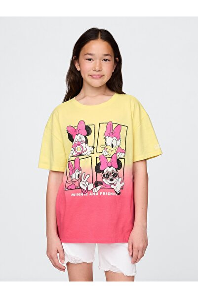 GAP Kız Çocuk Sarı × Disney Kids Grafik Tunik T-Shirt