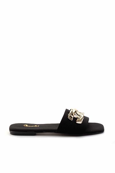 Bambi Matte Black Women's Slippers K04666013038