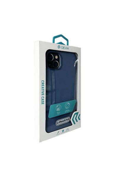 Devia Husa Silicon Nature Series Iphone 15 Plus Albastru