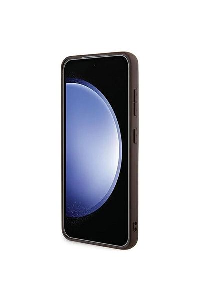 Guess Pu Case 4g Metal Logo Samsung Galaxy A35 5g Brown