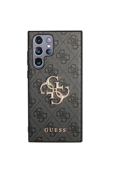 Guess Samsung Galaxy S23 Ultra Gray Pu 4g Metal Logo Case