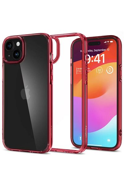 Spigen Spigen Husa Ultra Hybrid iPhone 15 Rosu