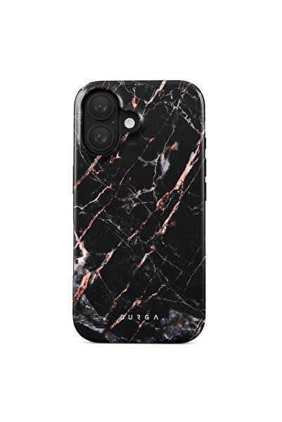BURGA Husa Dual Layer Rose Gold Marble iPhone 16
