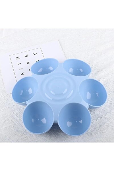 TaoTaoPets Flower-Shaped Cat Food Bowl with 6 Feeding Stations