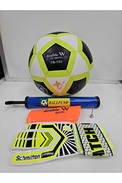 admay FUTBOL TOPU,POMPA, TEKMELİK VE KALECİ ELDİVENİ SET HALİNDE
