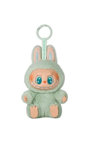 Picodino Breloc plus Labubu Monstru, jucarie de plus 15 cm, material moale premium, Albastru