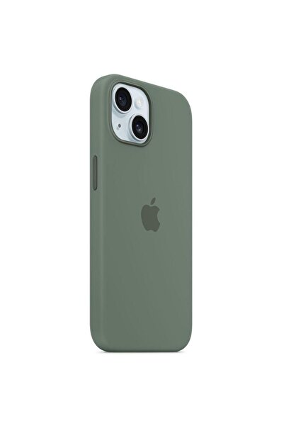 Apple Husa Originala Silicon iPhone 15 Plus, MagSafe, Cypress