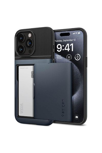 Spigen Case Slim Armor Cs Iphone 15 Pro Metal Slate