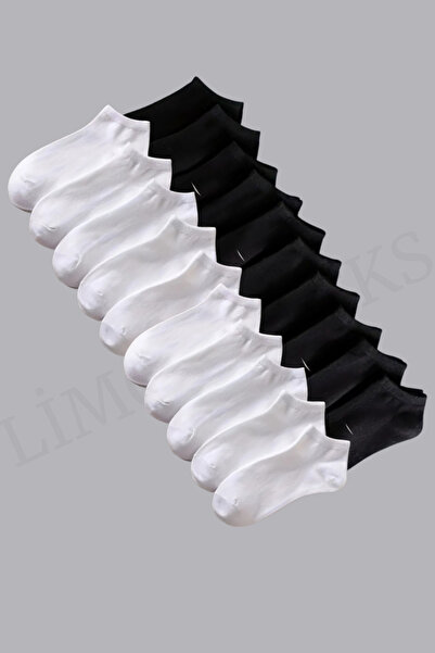 Limon Socks 10 чифта мъжки/дамски чорапи до глезена от пенирана ликра